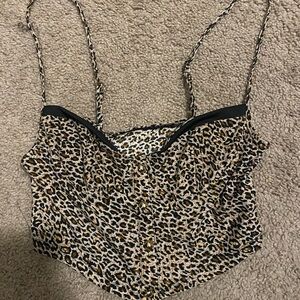 Cheetah crop top
